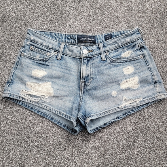 EUC! Lucky Brand Denim Shorts - 0/25 - Picture 1 of 4
